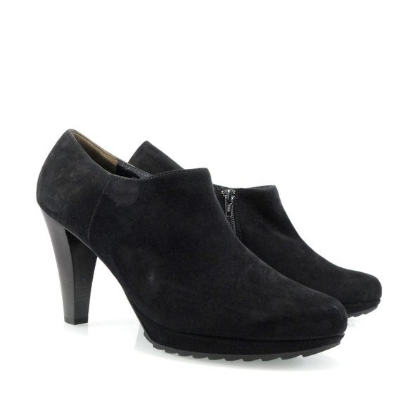 NIB$295 Paul Green Karina Suede Dress Ankle Booties Platform Heels 7.5, US 10 - Picture 3 of 10
